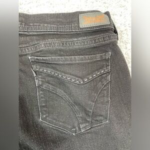Levi's Jeans Womens 14 Classic Straight Leg 505 Black Denim Wash 505s Mid Rise